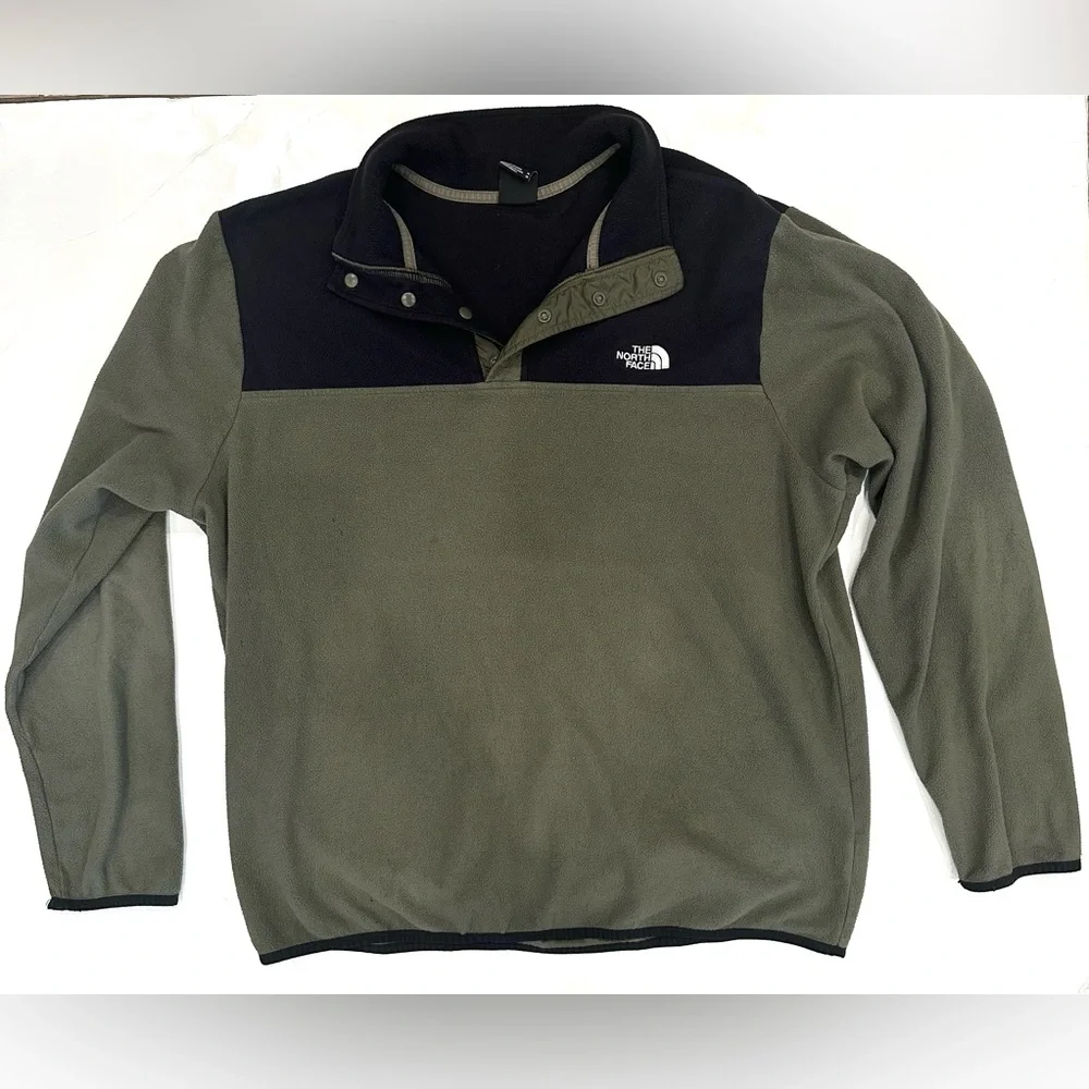 The North Face And Columbia Men’s Lot Of 2 Fleece Pullovers Black Size XL - Picture 2 of 11